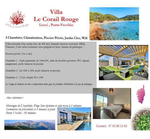 Villa Le Corail Rouge Corse 里奇 外观 照片